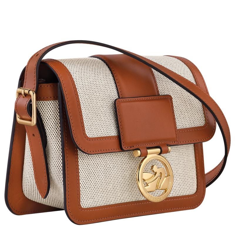 Cognac Brown Women's Longchamp Box-Trot S Crossbody Bags | 70215-VQWU