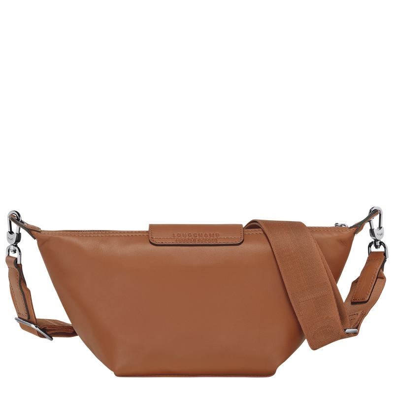 Cognac Brown Women's Longchamp Le Pliage Xtra XS Crossbody Bags | 60481-ONJV