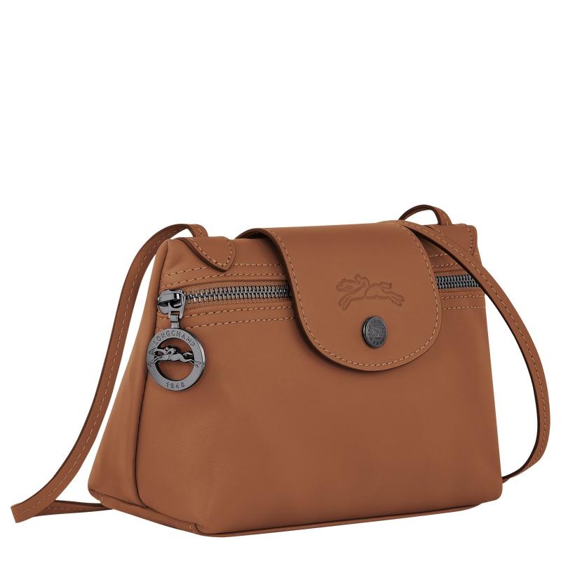 Cognac Brown Women's Longchamp Le Pliage Xtra XS Crossbody Bags | 74382-XFJM