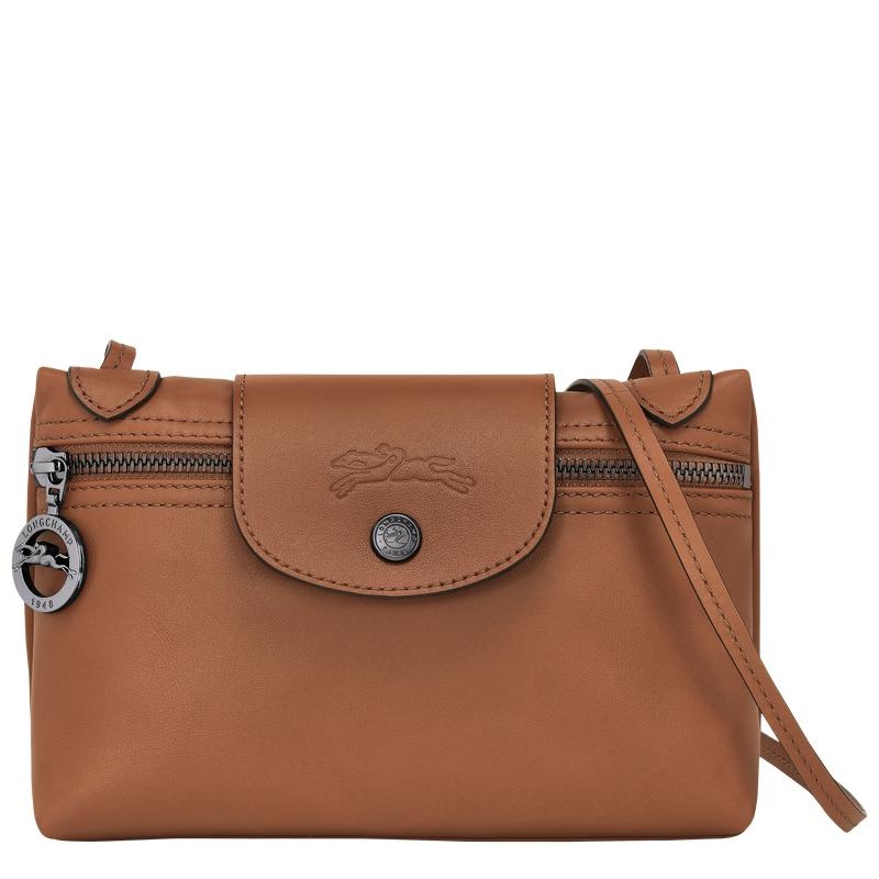 Cognac Brown Women\'s Longchamp Le Pliage Xtra XS Crossbody Bags | 74382-XFJM