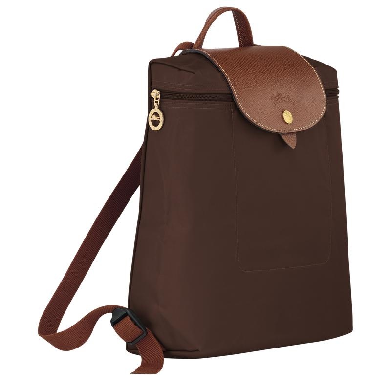 Ebony Brown Men's Longchamp Le Pliage Original M Backpacks | 73824-PBQN