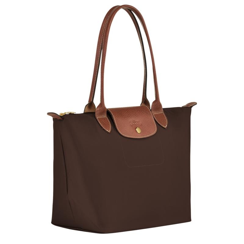 Ebony Brown Women's Longchamp Le Pliage Original M Tote Bag | 73465-AOXV