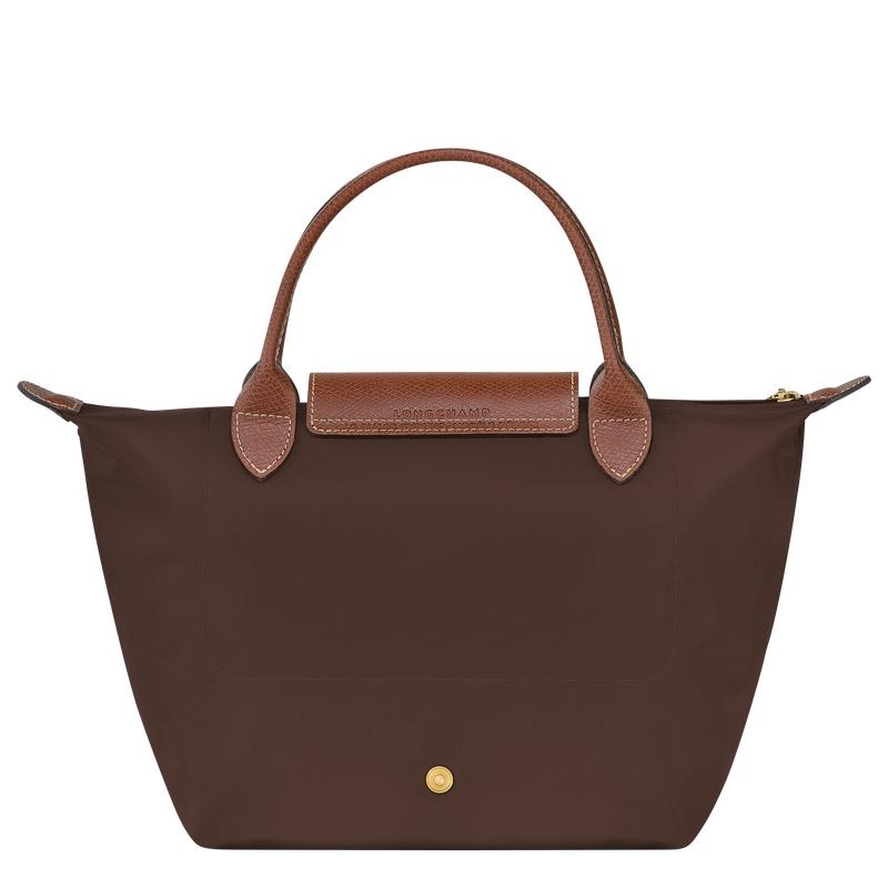 Ebony Brown Women's Longchamp Le Pliage Original S Handbags | 08596-YUGQ