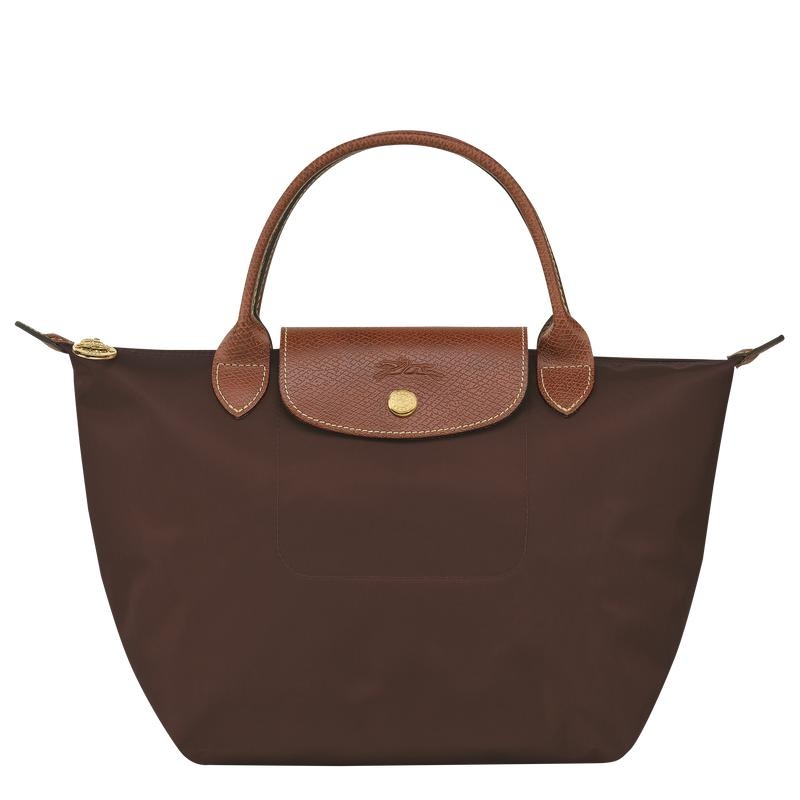 Ebony Brown Women\'s Longchamp Le Pliage Original S Handbags | 08596-YUGQ