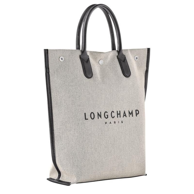 Ecru White Men's Longchamp Essential M Tote Bag | 03791-ZNOP