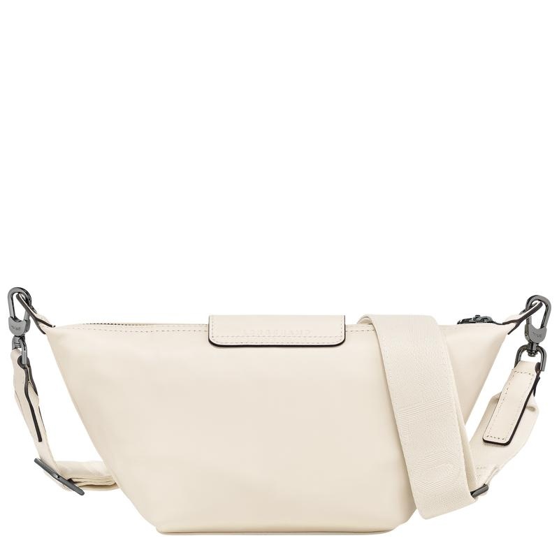 Ecru White Men's Longchamp Le Pliage Xtra XS Crossbody Bags | 39278-VNPJ