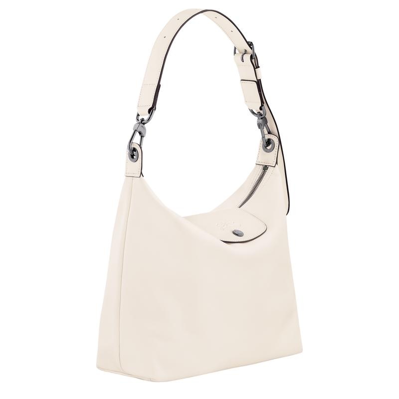 Ecru White Women's Longchamp Le Pliage Xtra M Hobo Bags | 23416-KDNQ