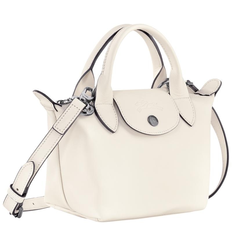 Ecru White Women's Longchamp Le Pliage Xtra XS Handbags | 69834-FQGJ