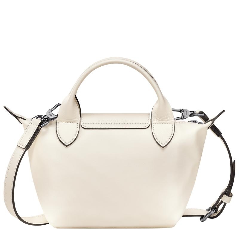 Ecru White Women's Longchamp Le Pliage Xtra XS Handbags | 69834-FQGJ