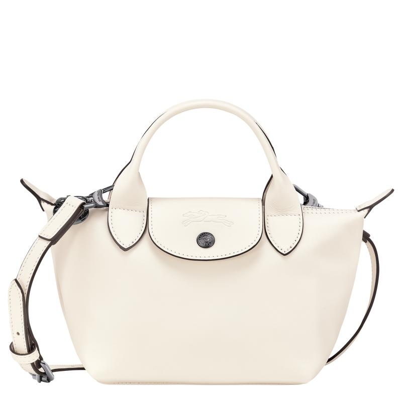 Ecru White Women\'s Longchamp Le Pliage Xtra XS Handbags | 69834-FQGJ