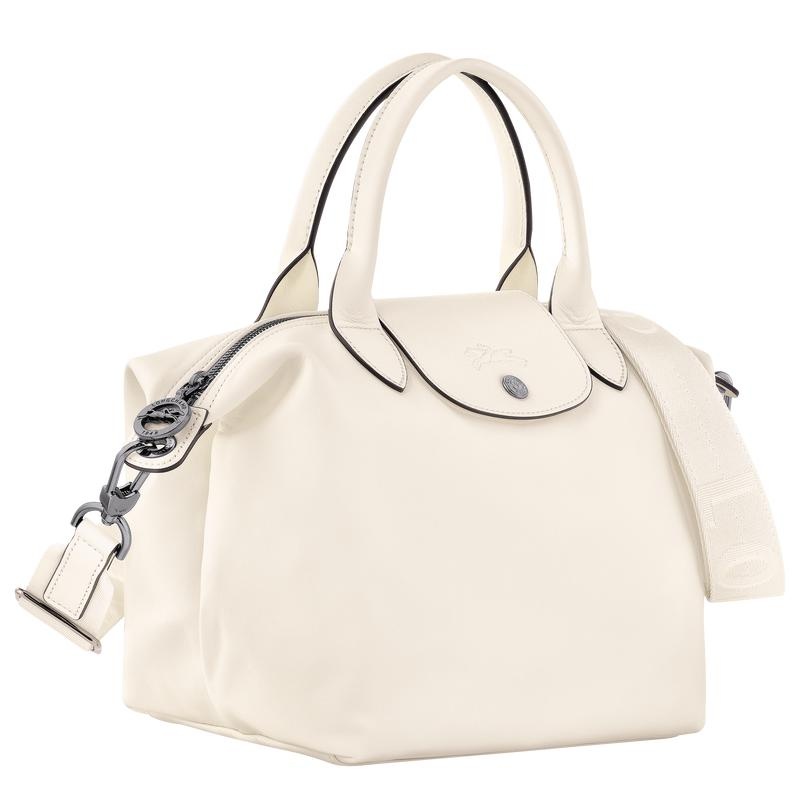 Ecru White Women's Longchamp Le Pliage Xtra S Handbags | 78693-ECQD