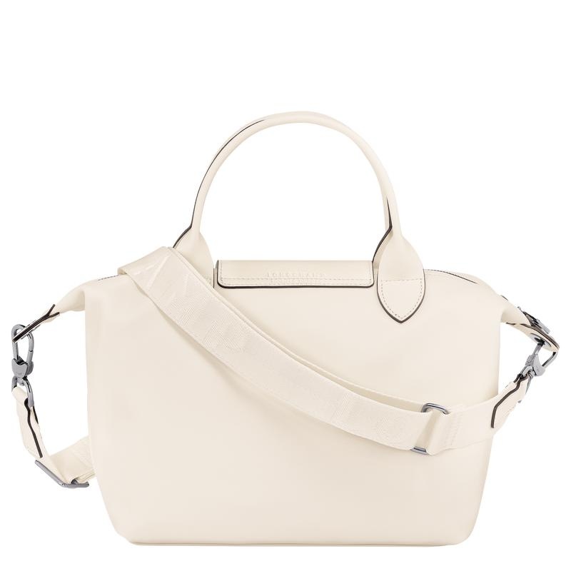 Ecru White Women's Longchamp Le Pliage Xtra S Handbags | 78693-ECQD