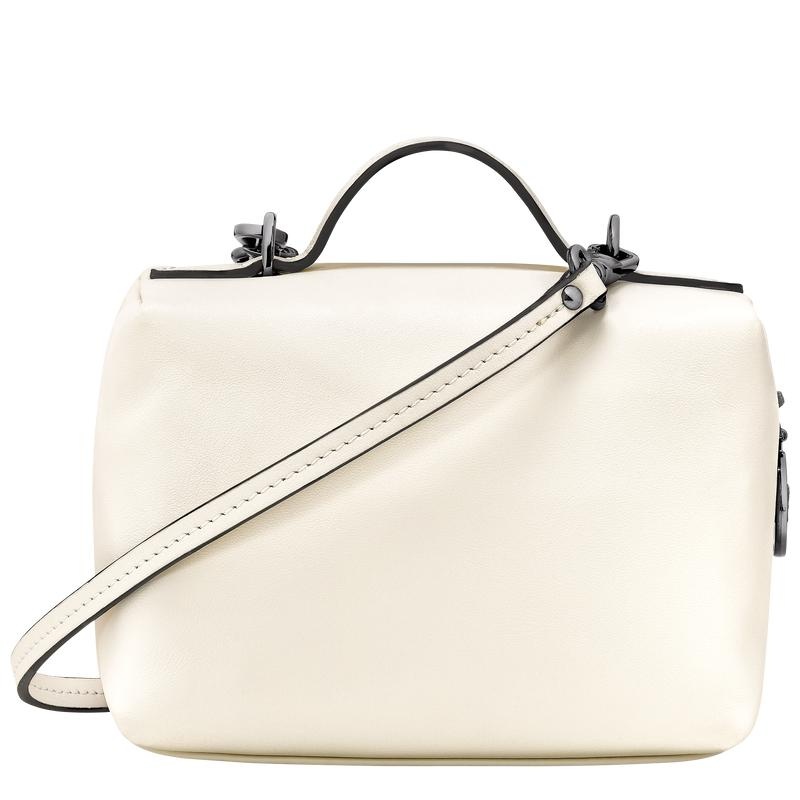 Ecru White Women's Longchamp Le Pliage Xtra XS Vanity Crossbody Bags | 18306-PTJV