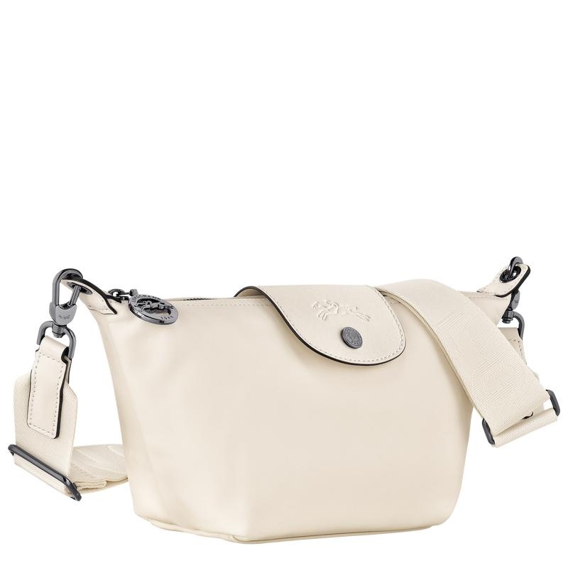 Ecru White Women's Longchamp Le Pliage Xtra XS Crossbody Bags | 12067-ZNJD