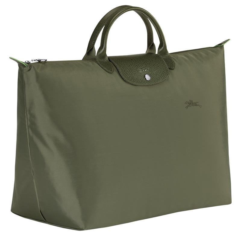 Forest Green Men's Longchamp Le Pliage Green S Travel Bags | 23675-TORE