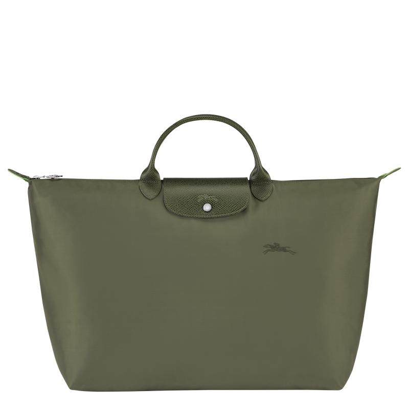 Forest Green Men\'s Longchamp Le Pliage Green S Travel Bags | 23675-TORE