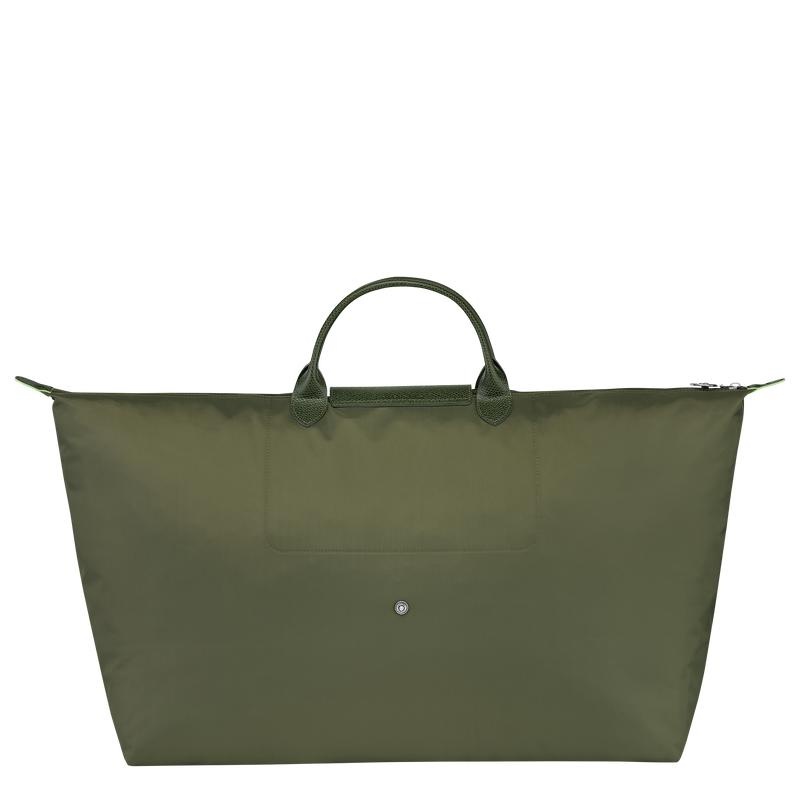 Forest Green Men's Longchamp Le Pliage Green M Travel Bags | 18253-KTFJ