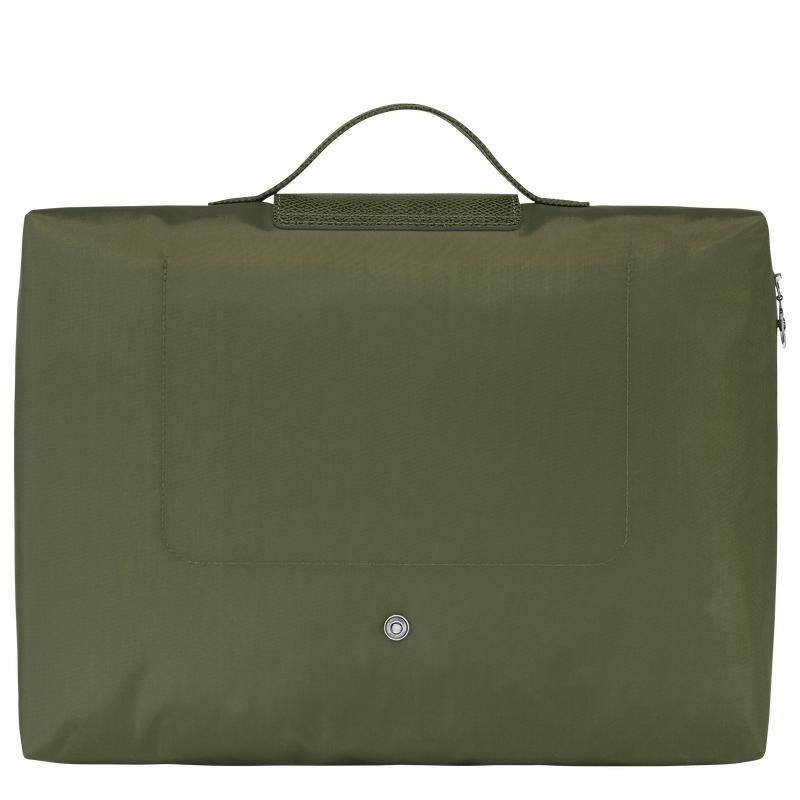 Forest Green Men's Longchamp Le Pliage Green S Briefcase | 15964-UYDV