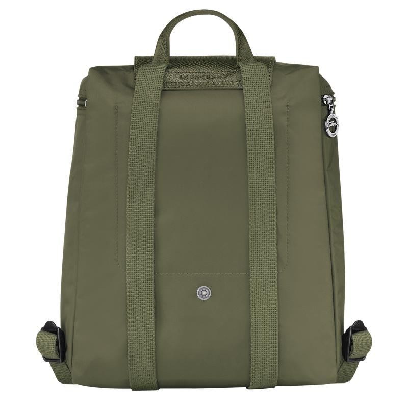 Forest Green Men's Longchamp Le Pliage Green M Backpacks | 32907-WHPU