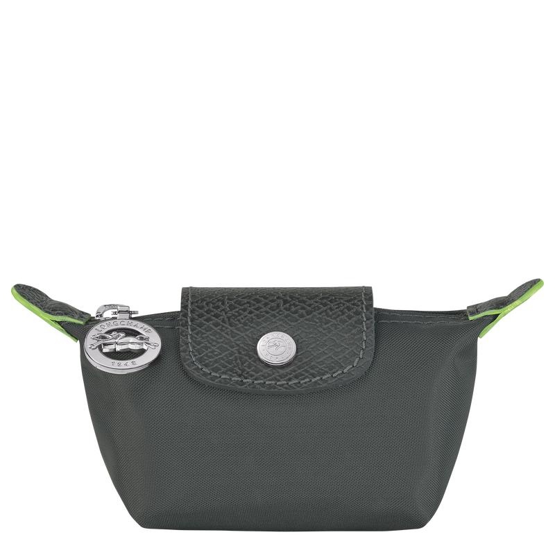 Graphite Grey Men\'s Longchamp Le Pliage Green Coin Purses | 35287-SFRZ