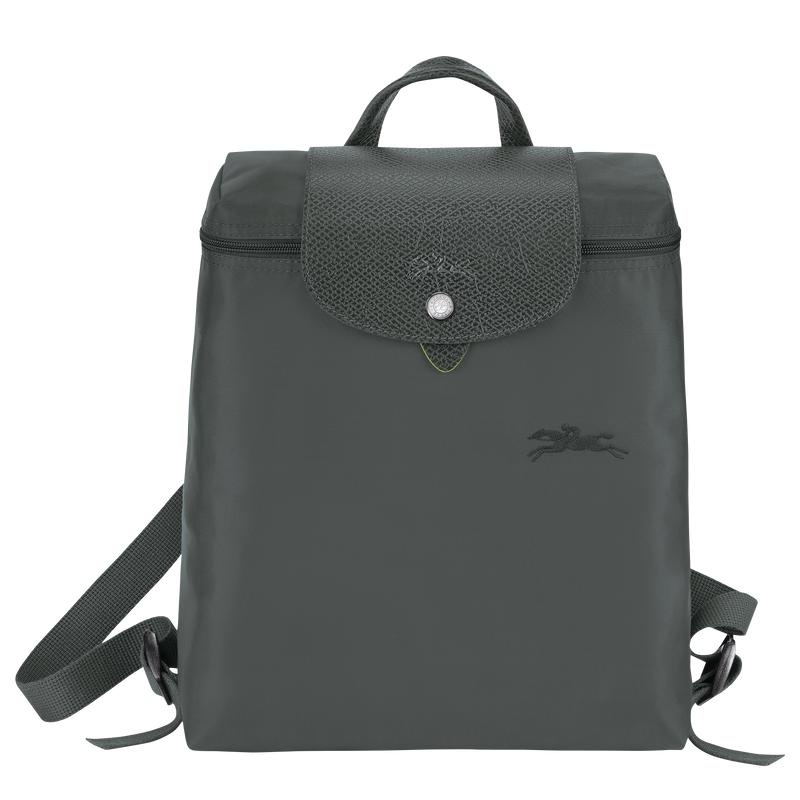 Graphite Grey Men\'s Longchamp Le Pliage Green M Backpacks | 62317-CUDH