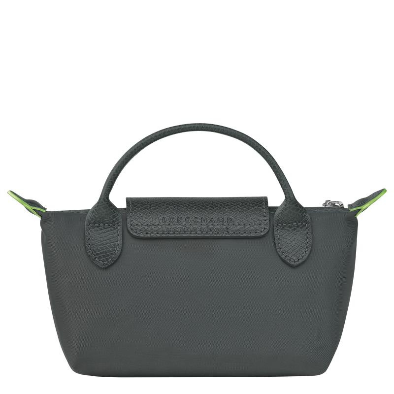 Graphite Grey Women's Longchamp Le Pliage Green with handle Pouches | 31465-KZNW