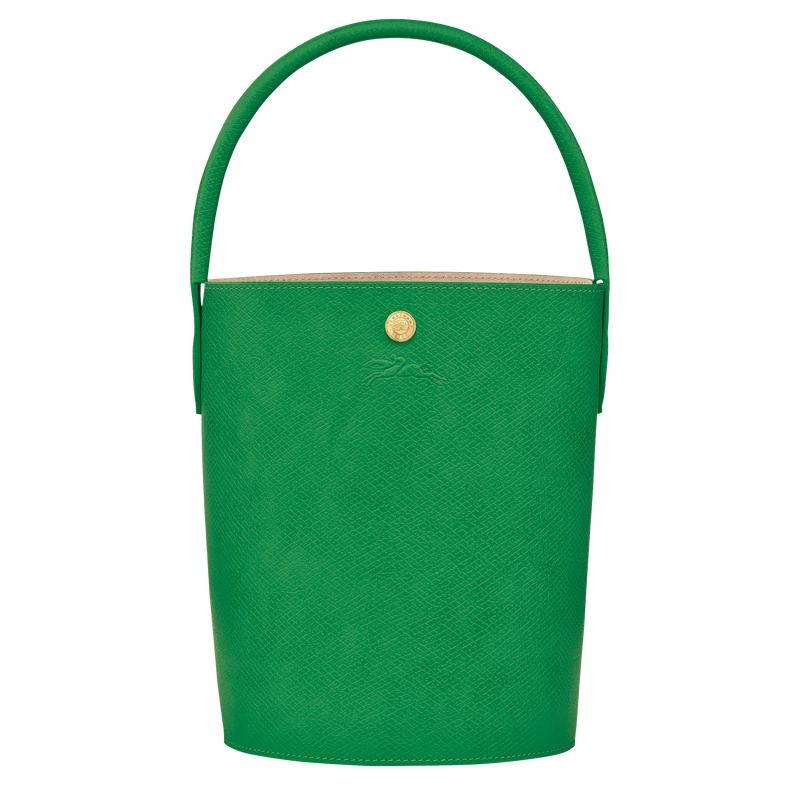 Green Women\'s Longchamp Épure S Bucket Bag | 09682-FBQJ