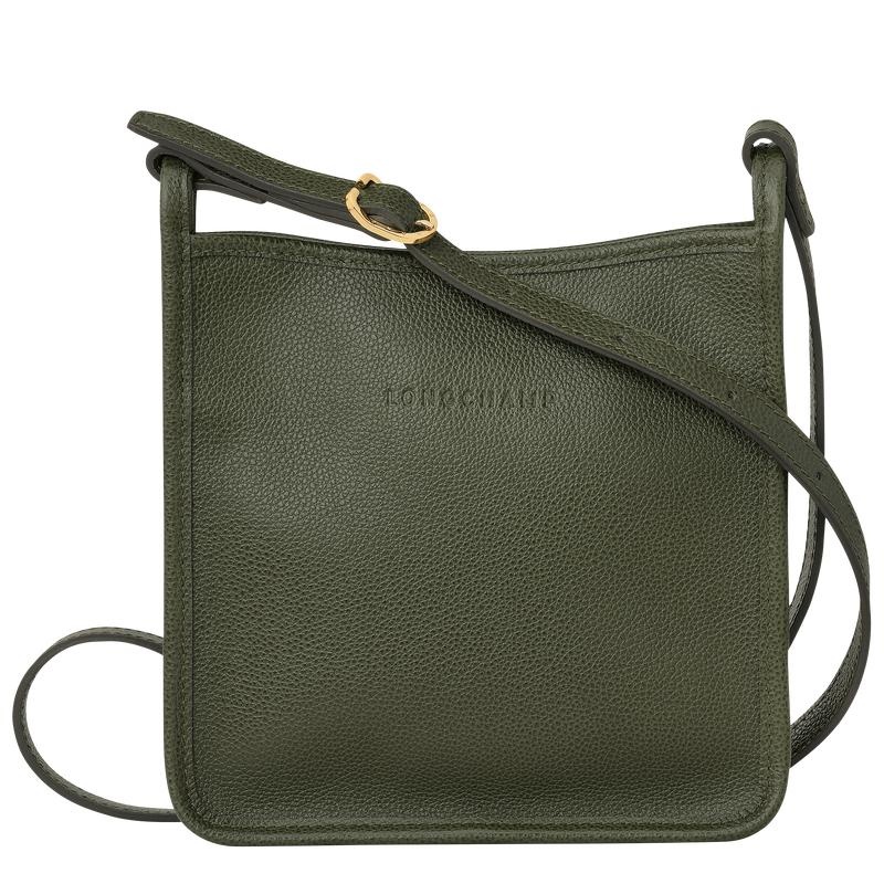 Khaki Women\'s Longchamp Le Foulonné S Crossbody Bags | 08341-QYMF