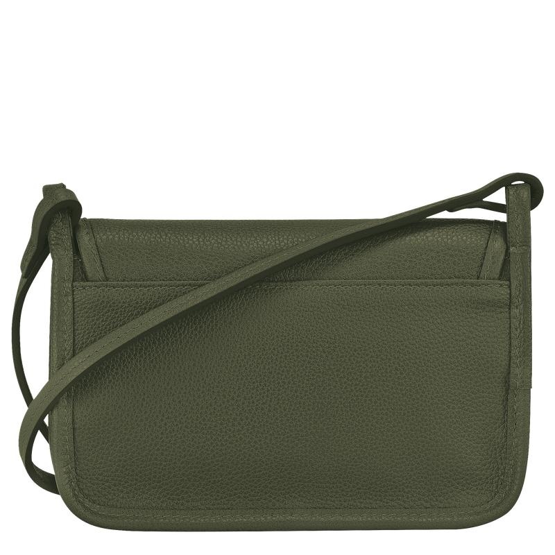 Khaki Women's Longchamp Le Foulonné XS Clutch Purse | 26371-VZIQ