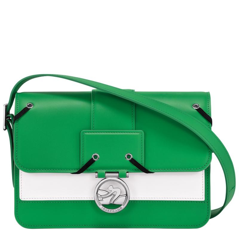 Lawn Green Women\'s Longchamp Box-Trot M Crossbody Bags | 53194-THLR