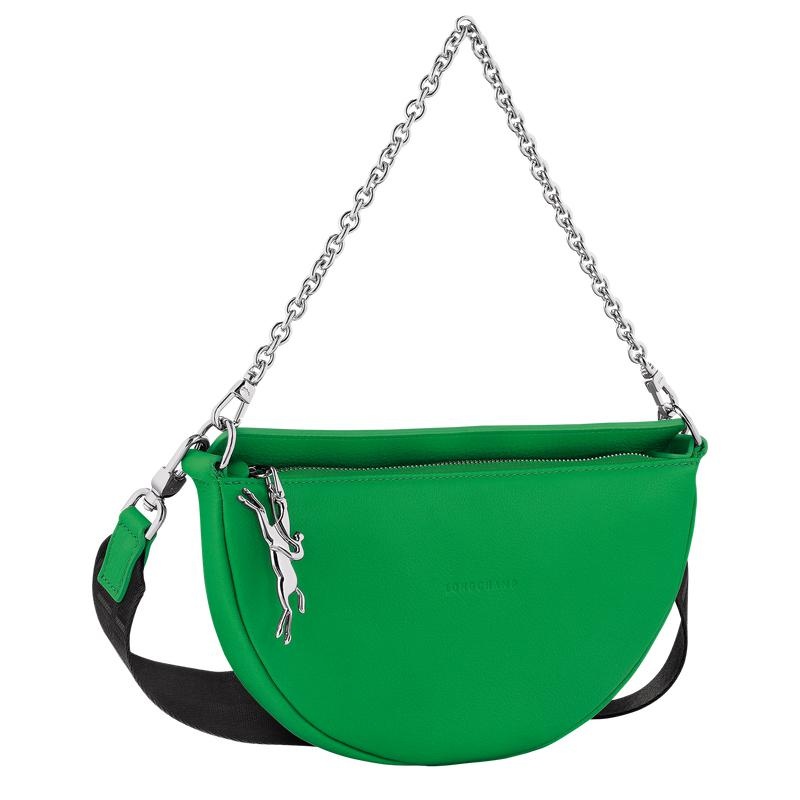 Lawn Green Women's Longchamp Smile S Crossbody Bags | 40392-NAUD