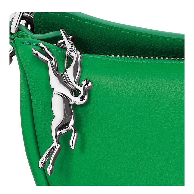 Lawn Green Women's Longchamp Smile S Crossbody Bags | 40392-NAUD