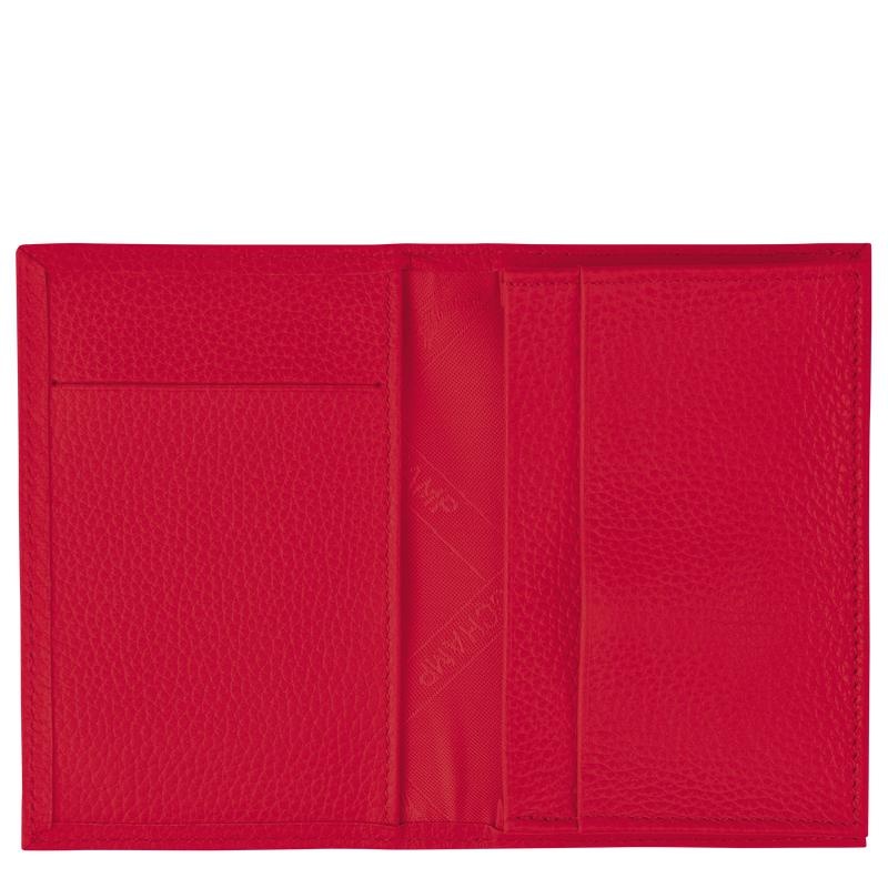 Love Red Men's Longchamp Le Foulonné Cardholders | 19304-AOKY