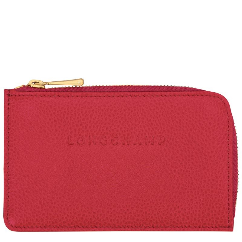 Love Red Men\'s Longchamp Le Foulonné Cardholders | 63051-XNCM