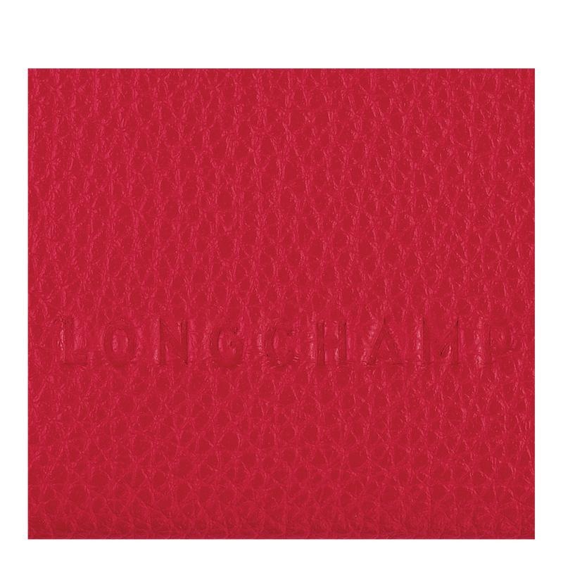 Love Red Women's Longchamp Le Foulonné Cardholders | 21309-GEAY