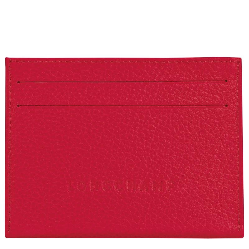 Love Red Women\'s Longchamp Le Foulonné Cardholders | 21309-GEAY