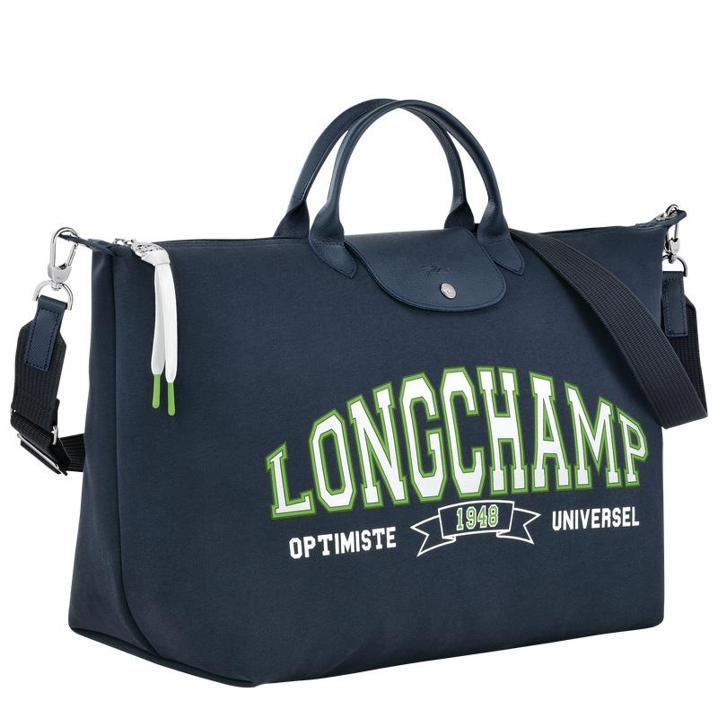 Navy Men's Longchamp Le Pliage Collection Travel Bags | 49625-QIJN