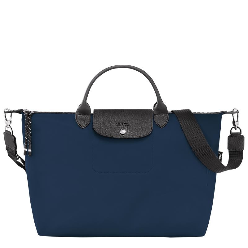 Navy Men\'s Longchamp Le Pliage Energy XL Handbags | 84172-VCXN