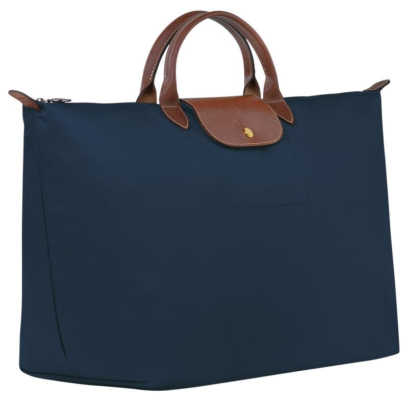 Navy Men's Longchamp Le Pliage Original S Travel Bags | 06523-ILGH