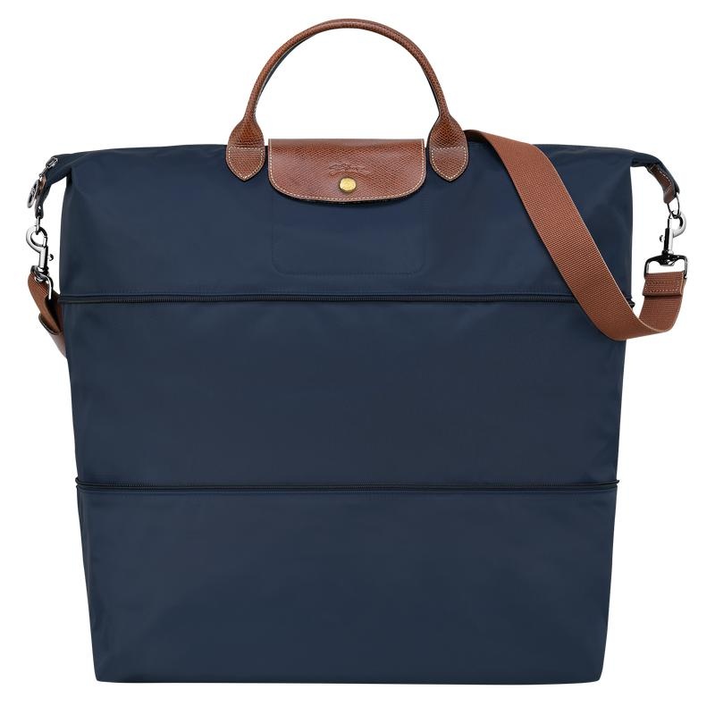 Navy Men\'s Longchamp Le Pliage Original expandable Travel Bags | 07634-ZERS