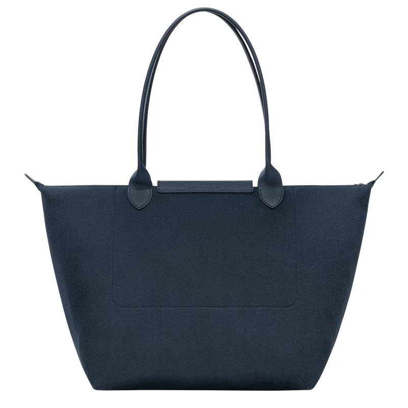 Navy Women's Longchamp Le Pliage Collection L Tote Bag | 85742-TNOB