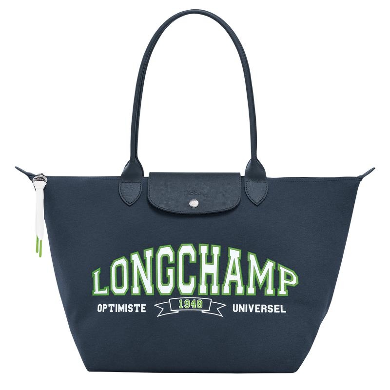 Navy Women\'s Longchamp Le Pliage Collection L Tote Bag | 85742-TNOB