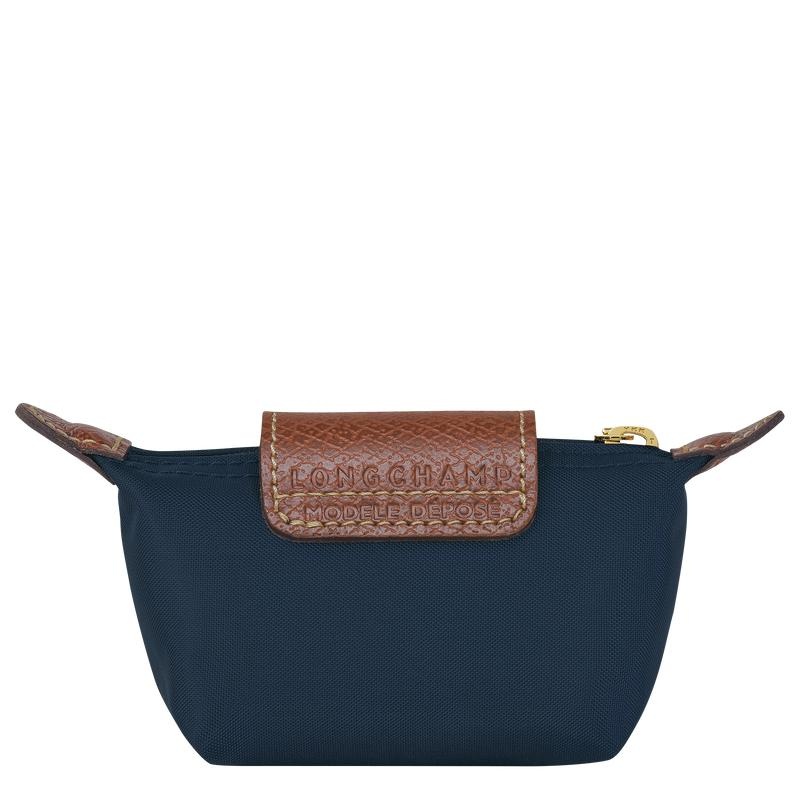 Navy Women's Longchamp Le Pliage Original Coin Purses | 89635-PDSX