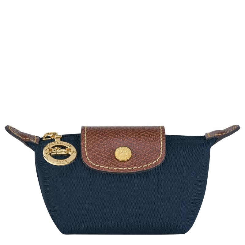 Navy Women\'s Longchamp Le Pliage Original Coin Purses | 89635-PDSX