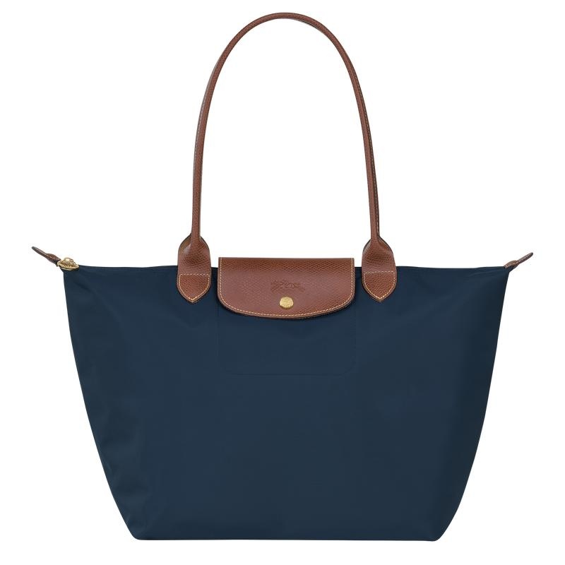 Navy Women\'s Longchamp Le Pliage Original L Tote Bag | 21096-OXDB