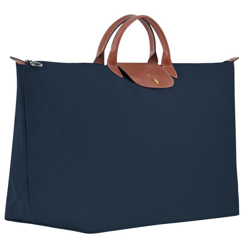 Navy Women's Longchamp Le Pliage Original M Travel Bags | 86914-EKNA