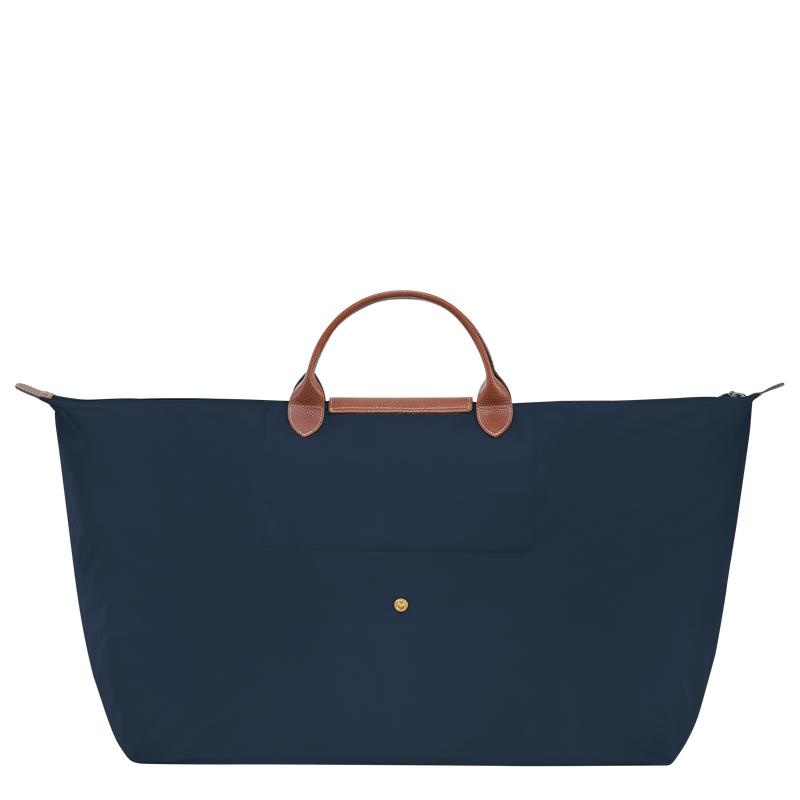 Navy Women's Longchamp Le Pliage Original M Travel Bags | 86914-EKNA