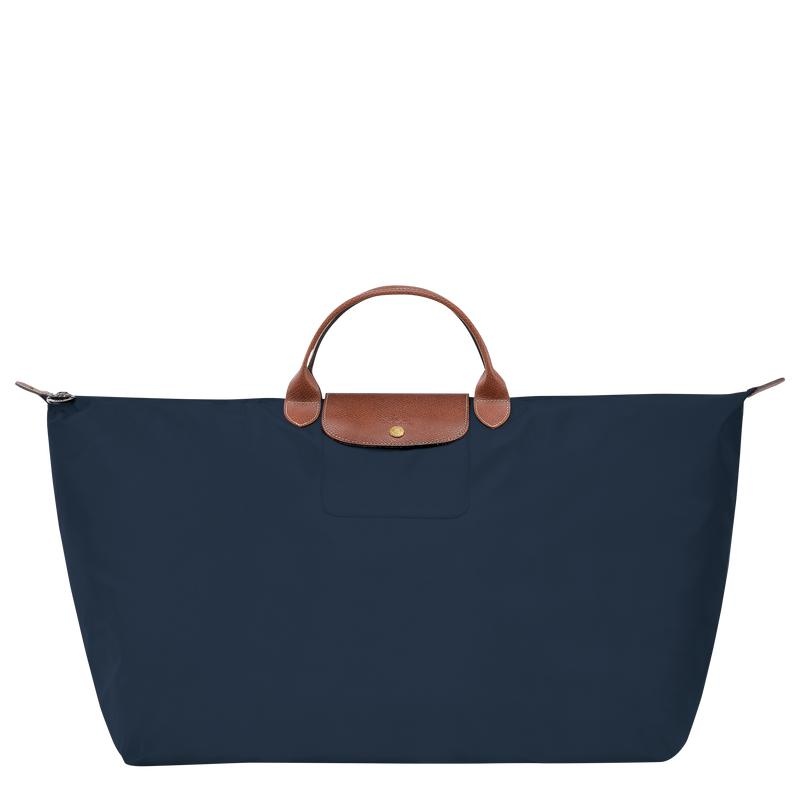 Navy Women\'s Longchamp Le Pliage Original M Travel Bags | 86914-EKNA