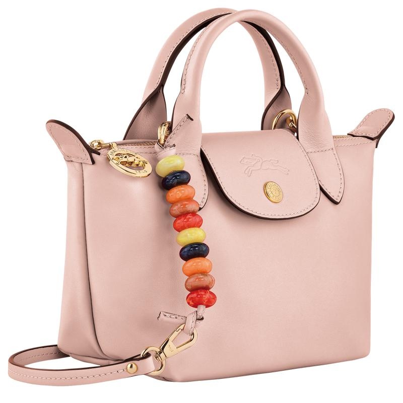 Nude Pink Women's Longchamp Le Pliage Xtra XS Handbags | 87495-EHVA