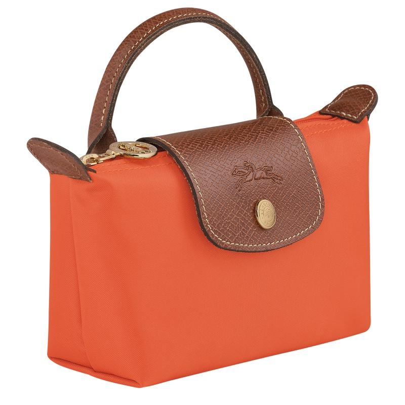 Orange Men's Longchamp Le Pliage Original with handle Pouches | 54193-GOCF